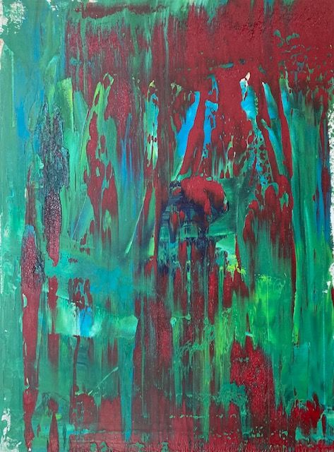 zeitgenössische Kunst abstrakte Malerei Öl auf Leinwand künstlerische Malerei Jana Schönheit Original Werke autodidaktisch 